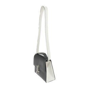 Balenciaga Maillon Handbag Trapeze Black Calfskin Bag Leather Shoulder White